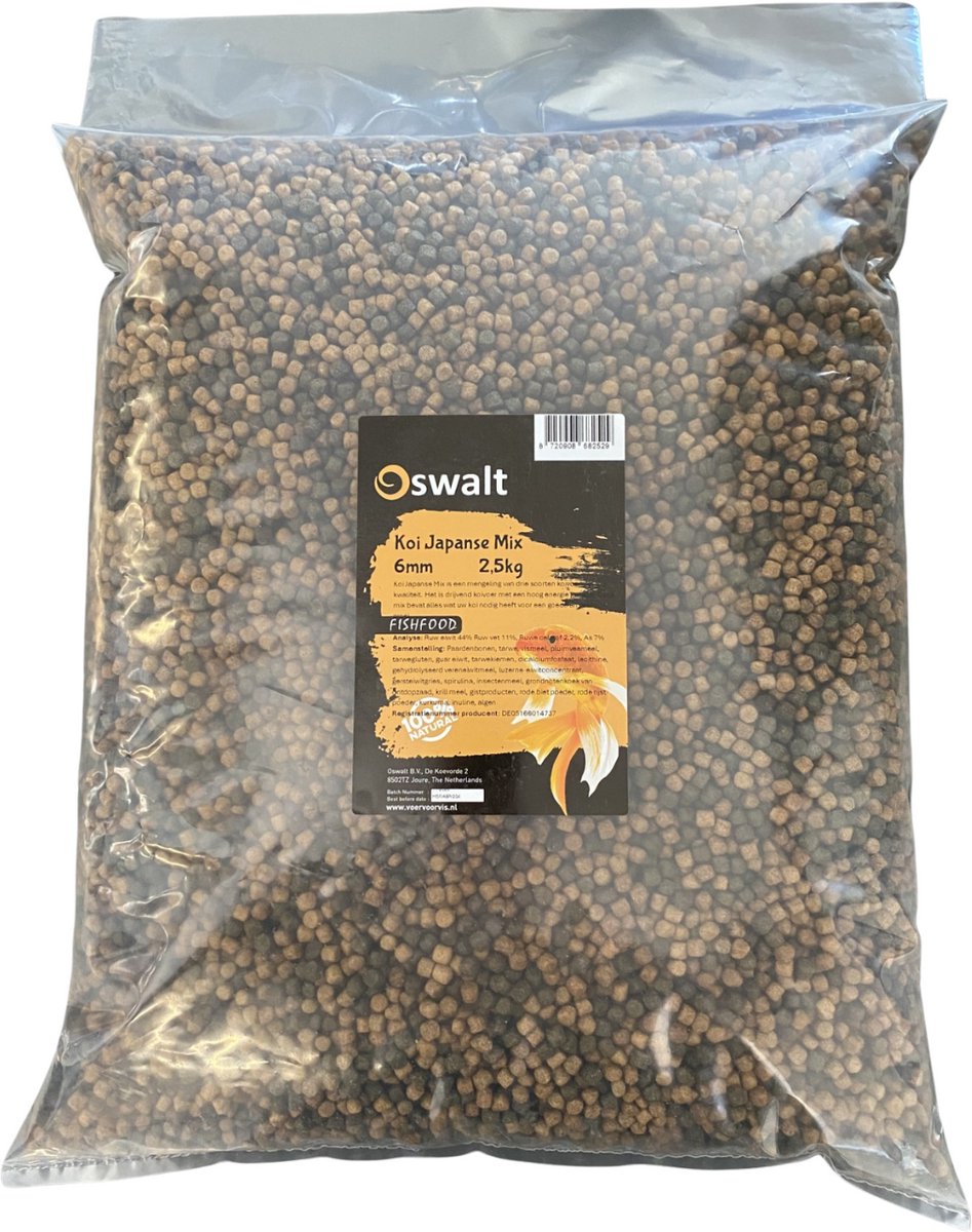 Oswalt Japanse Mix - Koivoer - 2,5kg - 6mm