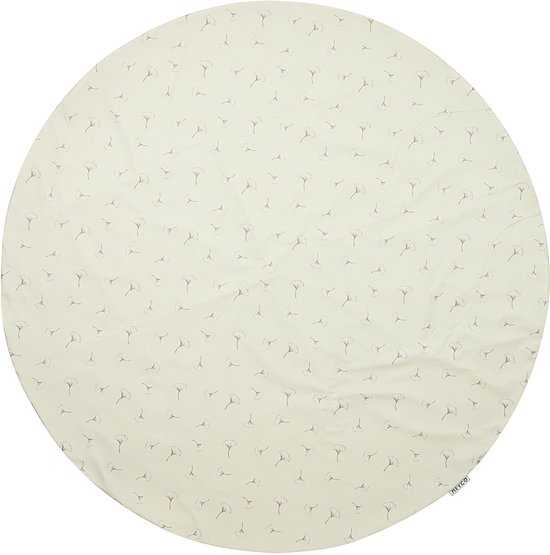 Meyco Baby Ginkgo kinderstoel knoeimat - ⌀110cm - soft sand van Meyco — afbeelding 5