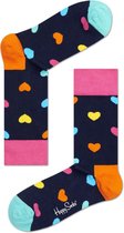 Happy Socks Heart Sokken - Blauw - Maat 41-46