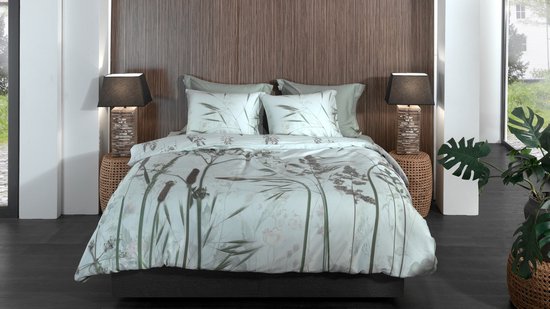Heckettlane Ona Dekbedovertrek - Tweepersoons - 200x200/220 cm - Green van Merkloos — afbeelding 2