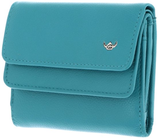 Golden Head Cuir porte-monnaie Madrid RFID Protect Überschlagbörse 1176 Türkis turquoise