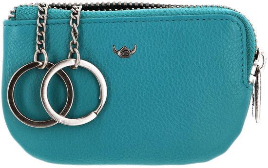Golden Head Cuir Étui à clés Madrid Zipped Key Case Turquoise