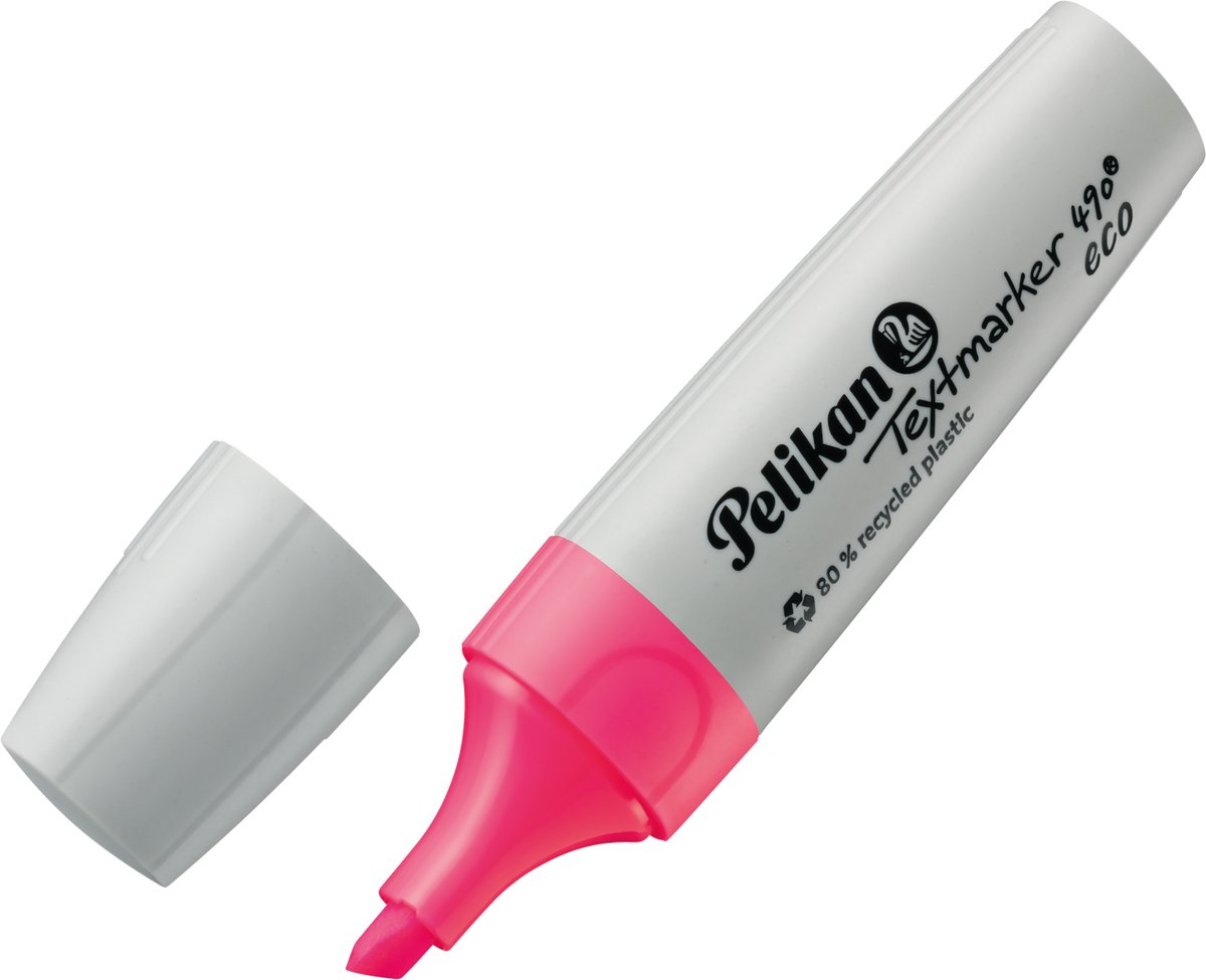 Pelikan Textmarker 490 - Eco markeerstift - Roze - 10 stuks