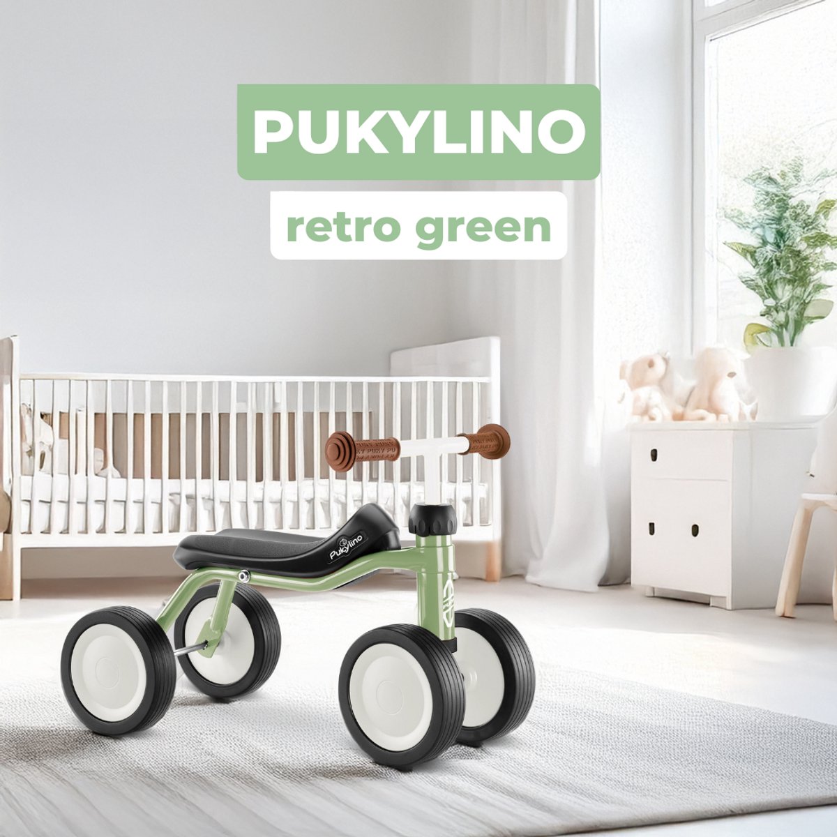 Puky Pukylino loopfiets retro groen - 1 jaar - jongens en meisjes — afbeelding 5