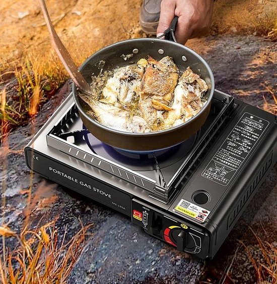 PrepPack Camping gasstel met 4 gasflessen - 1-pits - 2200 Watt - compact — afbeelding 4