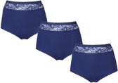 3-Pack Dames tailleslips met kant 808 J&C Marine - maat XL