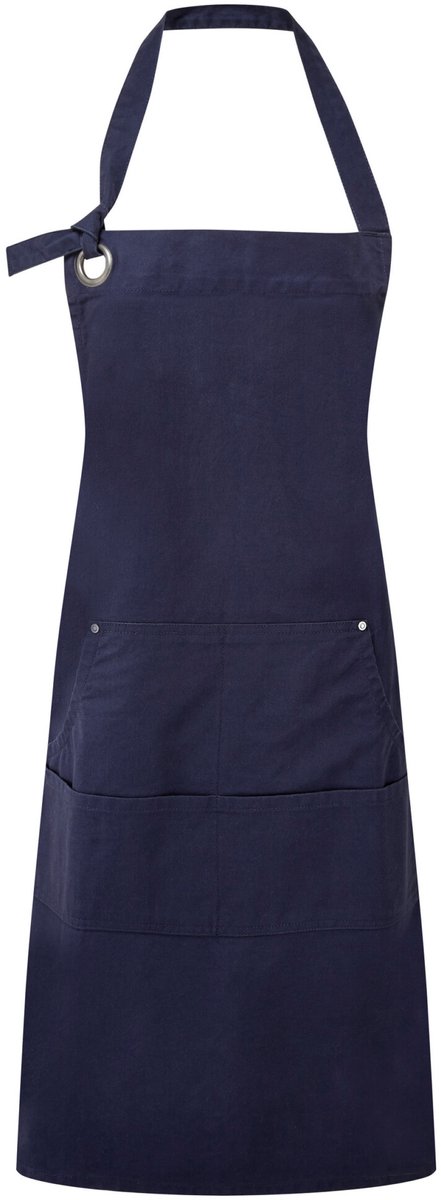 Schort/Tuniek/Werkblouse Unisex One Size Premier Navy 100% Katoen