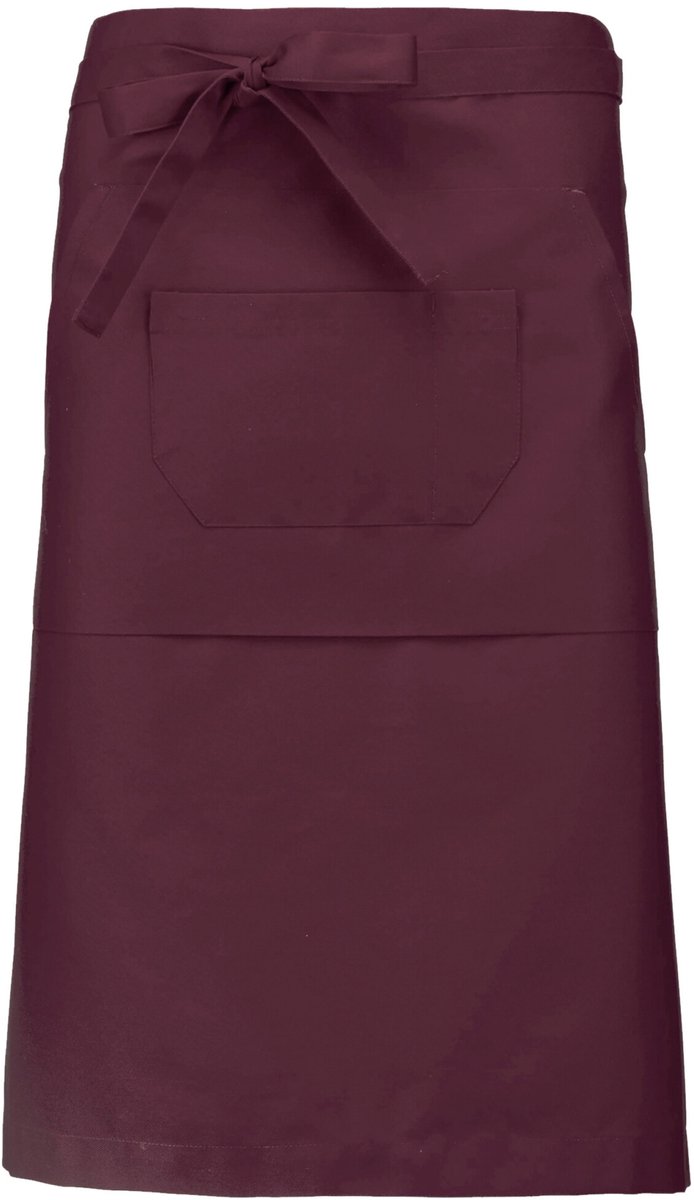 Kariban Polykatoen lang schort K897 - Wine - One size