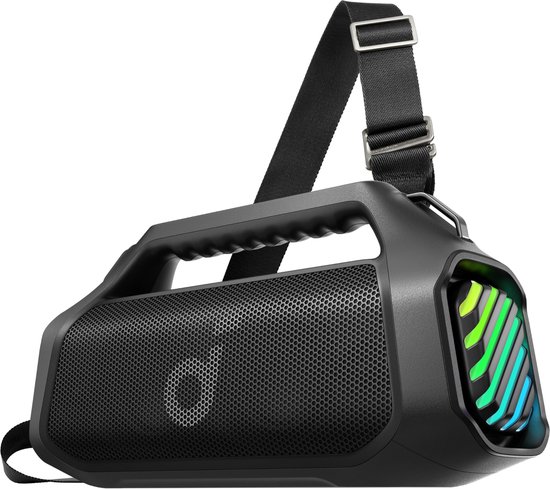 soundcore Boom 2 Pro by Anker, Outdoor Speaker, 140W, 2+2 kKanaal, BassUp 2.0, 20 uur speeltijd, snelladen, IP68-bescherming, RGB-verlichting, powerbank, Bluetooth 5.3, draagbaar voorbuiten, camping en strand. van Anker — afbeelding 3