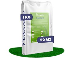 Herstelgazon Graszaad Snelkiemend (1kg, 50m2) Organifer - Gazonzaad - Graszaad Herstel en Doorzaai - Herstel Graszaad - Gazon Herstel - Graszaden voor Alle Gazontypes - Zelfherstellend - Hoge Betredingstolerantie - NAK Gecertificeerd