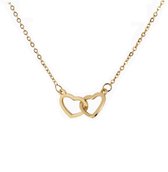 NEFET® - Collier d'Amitié Petit Cœur (Couleur Or) - Bijoux d'amitié - Collier BFF - Collier Dames Couleur Or - Collier avec Pendentif petit cœur