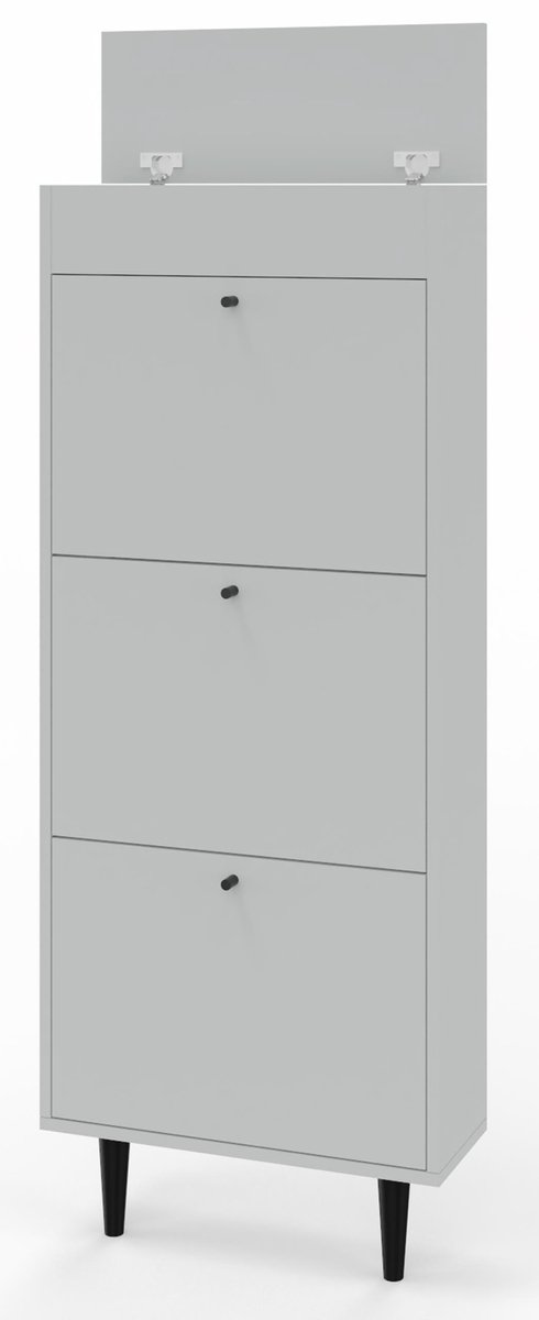 UFC Dotti - Schoenenkast - Grijs - 141cm - Laminaat