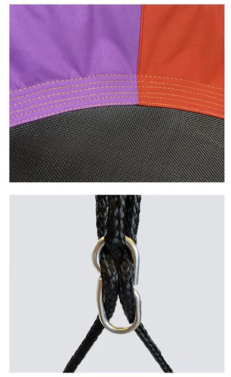 Kruzzel Ooievaarsnest schommel - 100 cm - multicolor - max 150 kilo - kinderschommels — afbeelding 11