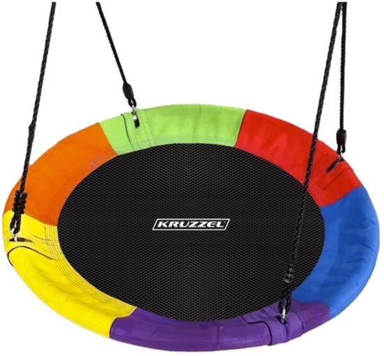 Balançoire nid d'oiseau Kruzzel pour Enfants – jusqu'à 160 kg, sûre et réglable