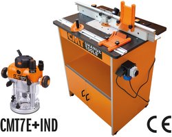 CMT complete bovenfreestafel + veiligheidschakelaar + bovenfreesmachine CMT7E