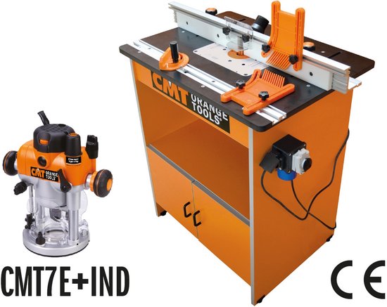 CMT complete bovenfreestafel + veiligheidschakelaar + bovenfreesmachine CMT7E