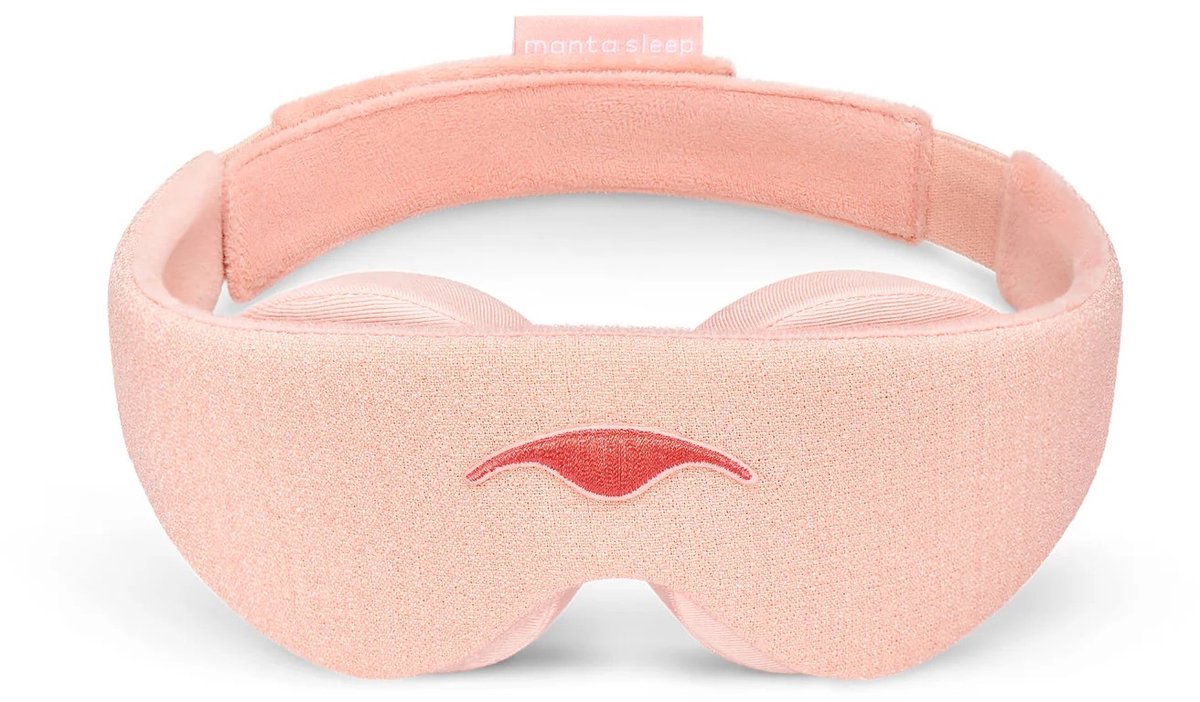 Manta Sleep Mask - Slaapmasker - Sunrise Pink Limited Edition - 100% verduisterend - Zeer comfortabel - Geen druk op ogen/oogleden - Volledig verstelbaar voor een perfecte pasvorm - Zacht en ademend materiaal — afbeelding 8