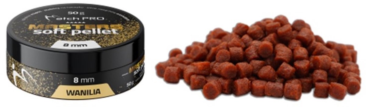 MatchPro Masters Soft Pellet 8mm - 50g - Smaak : Vanilla
