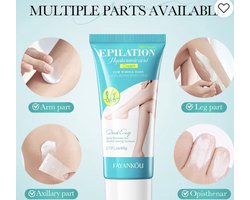 Fayankôu - 2 tubes milde ontharingscreme - ontharing gevoelige huid - ontharing intieme delen - bikinilijn - ontharing benen - hair removal creme