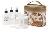 Outdoor Kruiden/\Olie/Azijn set Met Tas - Reis Kruiden Opbergtas -Camping Kruiden Tas - 4x kruiden3x Olie/Azijn - Camping Organizer -Draagbare Camping Kruidenset, Kruidenopbergtas, Kruidencontainer voor reizen, kamperen, barbecue, kampeerkruidenset