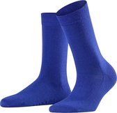 FALKE Softmerino dik halfhoog comfortabel zonder motief zacht winter warm ondoorzichtig Merinowol Katoen Blauw Dames sokken - Maat 35-36