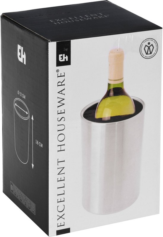 Excellent Houseware Wijnkoeler - RVS