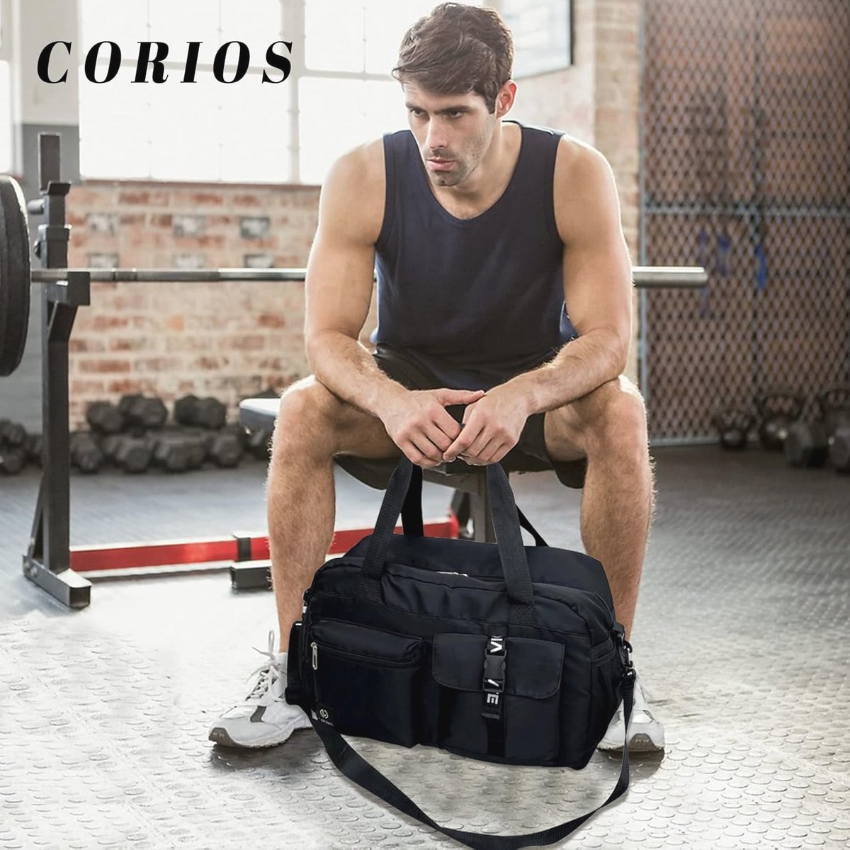 Grote Sporttas met Schoenenvak - Duffle Bag voor Weekend, Fitness en Reis