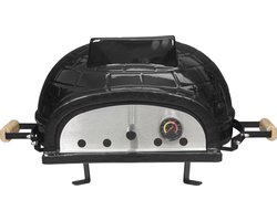 Keramische Pizza Oven – Authentieke Pizza's in Eigen Tuin - Tafelmodel Hout