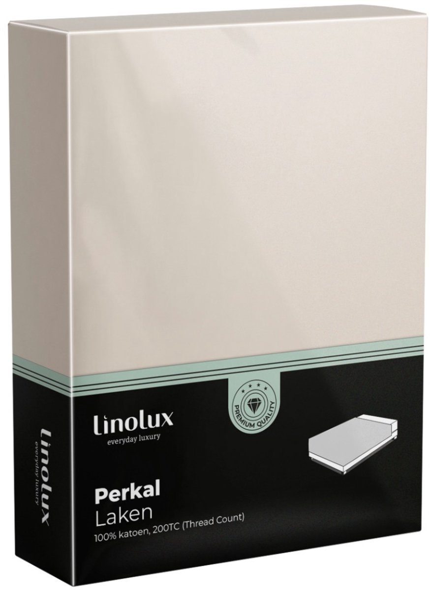 Linolux Laken Katoen Perkal Offwhite 160x265