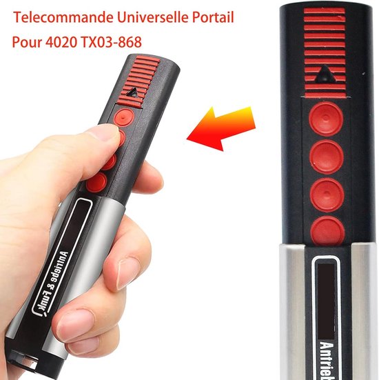 Télécommande De Portail De Remplacement 433,42 MHz – Compatible SOM-1841026, Rolling Code, 2 Canaux