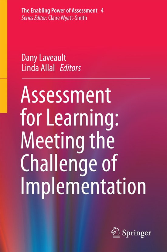 Assessment for Learning: Meeting the Challenge of Implementa ... - cover