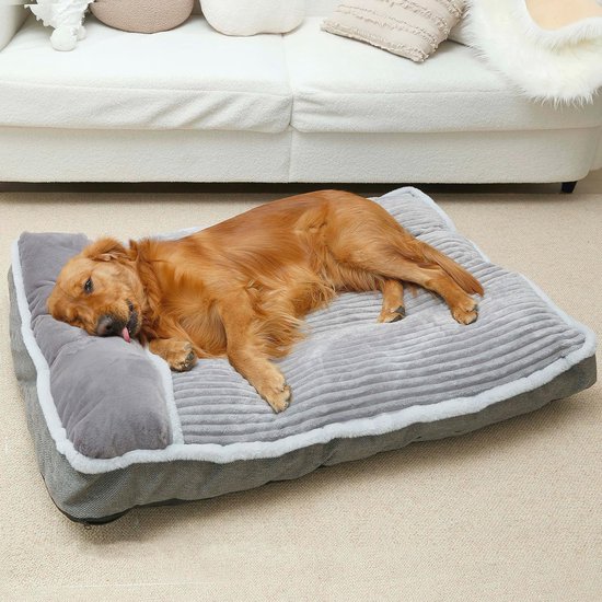 FUKUMARU Orthopedisch hondenbed van zacht corduroy met wasbare FUKUMARU Orthopedisch hondenbed van zacht corduroy met wasbare