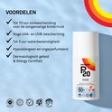 Voordelen P20 Kids. Tot 10 uur bescherming, hoge UVA/UVB, 3 uur waterbestendig. Dermatologisch getest & Allergy Certified.