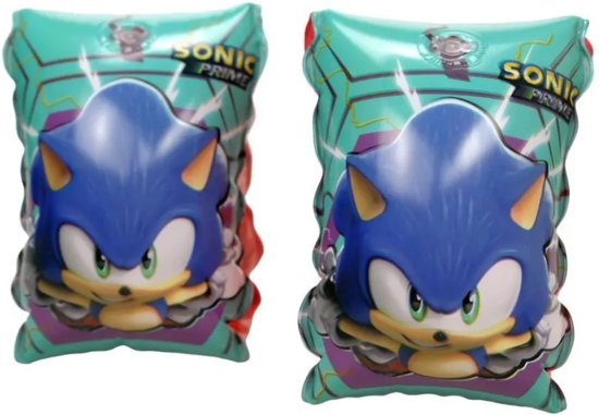 Sonic zwembandjes voor kinderen - Zwemvleugels - 3 tot 6 jaar - Sonic the Hedgehog - Zwemmen - Sonic speelgoed – Officieel SEGA Design – Opblaasbare Zwemhulpmiddelen – Veilig Leren Zwemmen – Blauw