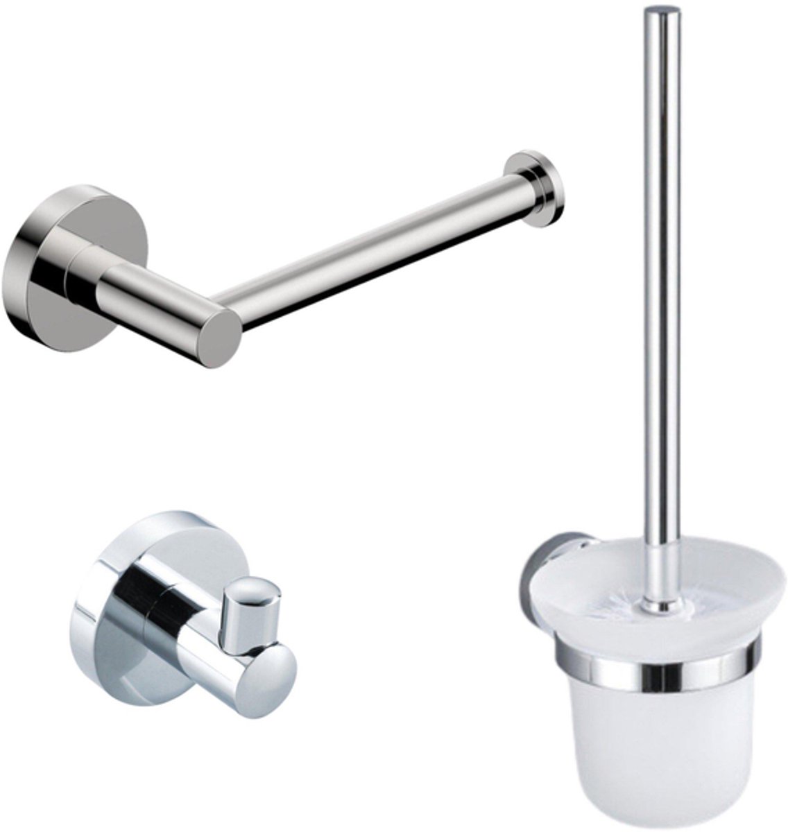 FugaFlow Eccelente Acces Toiletset 3-delig Chroom