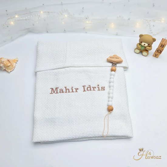 Babydeken gehaakt - babydeken - Kraamcadeau - wiegdeken - extra zacht 100x80cm - Gepersonaliseerd- babydekentjes voor ledikant - Unisex - babydeken voor kinderwagen - Kraamcadeau - Babyshower kado - Cadeau - Babydeke