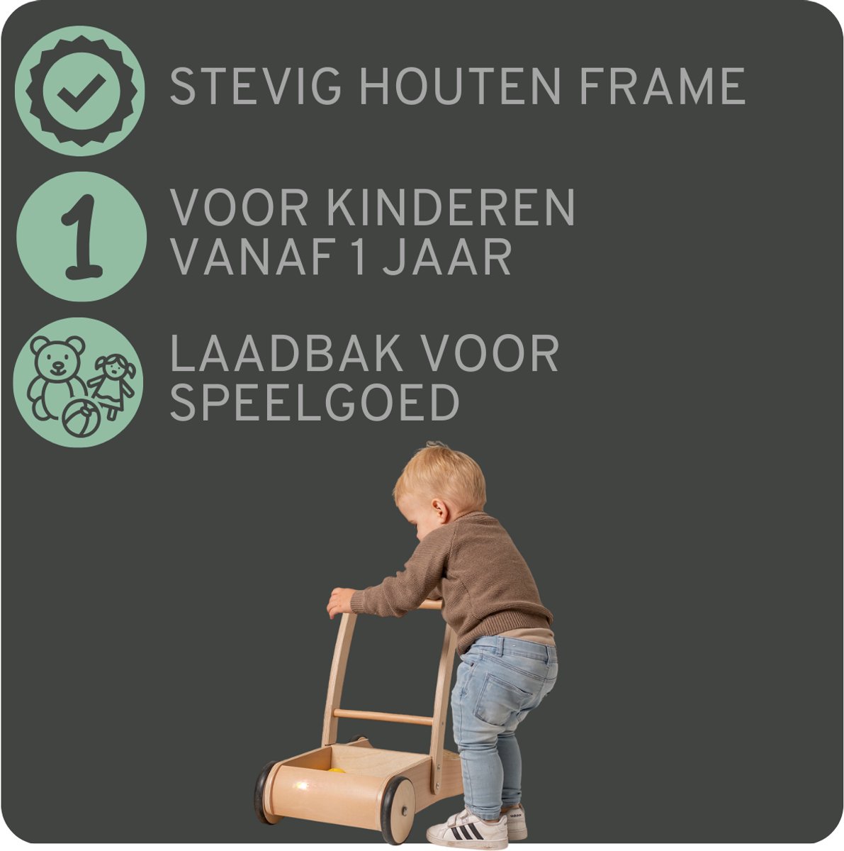 Op zoek naar een Houten Loopwagen? De 12 leukste loopwagens