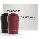 SUNTQ Koffiemok to go thermische roestvrijstalen thermische mok met