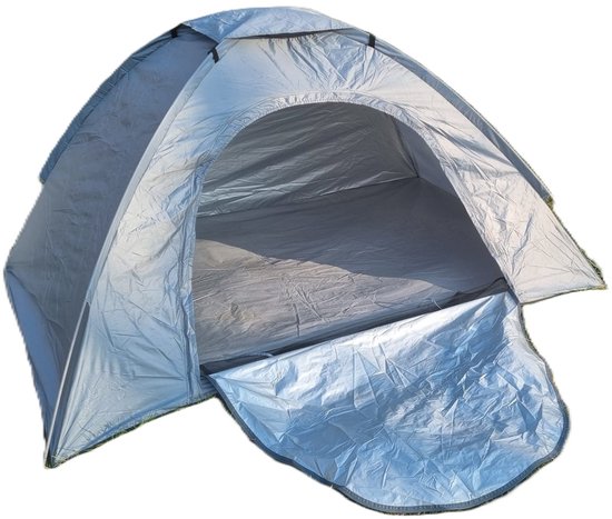 Themori 2 Persoons Koepeltent 205 x 150 cm - Zilver - 1.3 kg - Festival tent