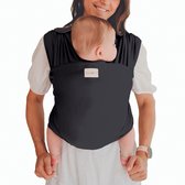 Babylonia Baby Carriers TRICOT-SLEN Écharpe De Portage, 100% Coton Biologique, Porte-Bébé De La Naissance Jusqu'à 4 Ans, Couleur Deep Grey