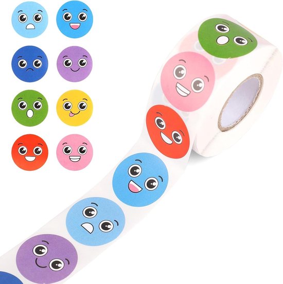 1600 stuks ruimtebeloningsstickers, 25 mm motivatiestickers voor