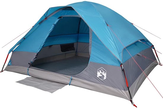 vidaXL Koepeltent 6-persoons waterdicht blauw Kampeerten - Tent - Koepeltent - Familietent - Buitentent van Vidaxl — afbeelding 3