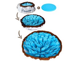 Groomzo Snuffelmat Hond - Honden Speelgoed - Puppy Speelgoed - Honden Speelgoed Intelligentie - Nieuw Model - Voor alle Honden - Incl. Frisbee