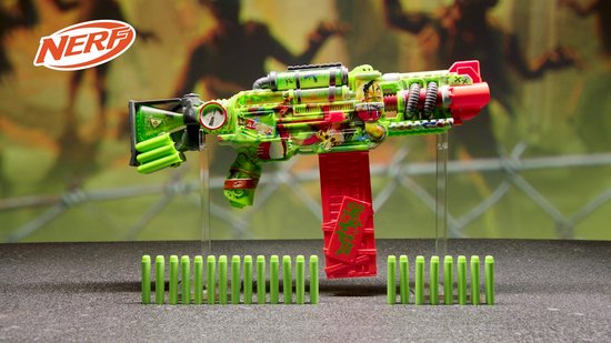 Nerf Zombie Corrupter-dartblaster, 22 Nerf Elite-darts, buitenspellen, leeftijd 8+