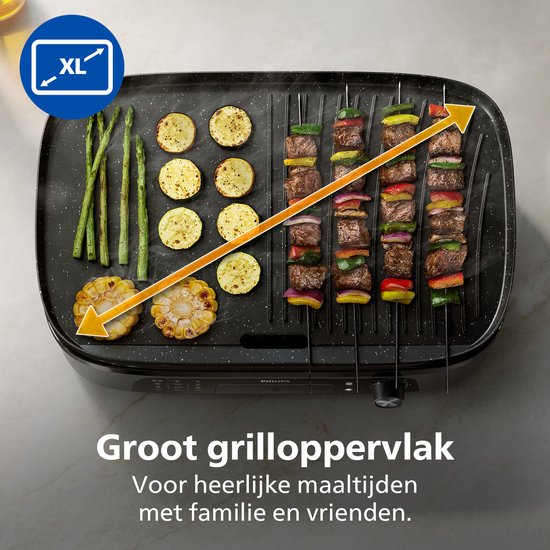 Philips Tafelgrill HD6210/90 - Instelbare temperatuur - 2400W — afbeelding 3