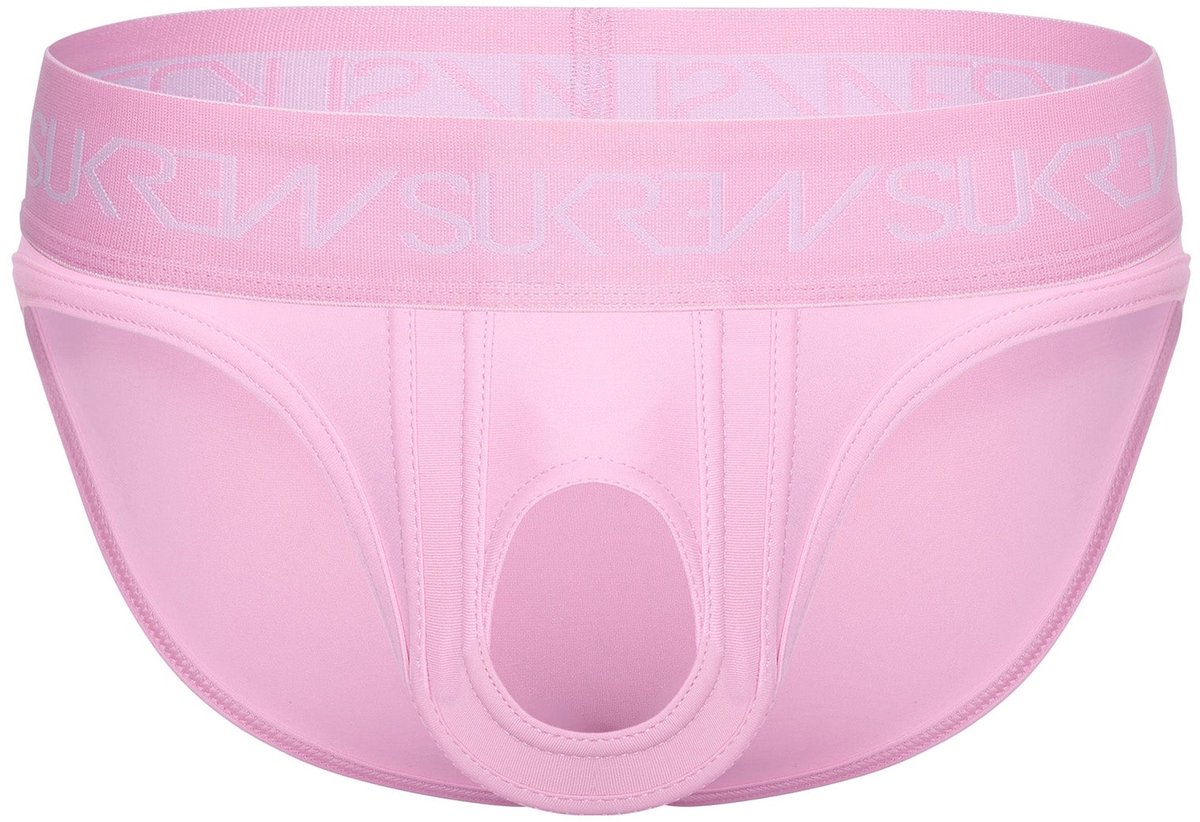 SUKREW U-Style Brief Summer Pink - MAAT M - Erotisch Heren Ondergoed - Slip voor Man - Sexy mannen Slip