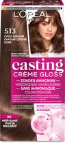 L'Oréal Paris Casting Crème Gloss Licht Beigebruin 513 - Semi-permanente Haarkleuring Zonder Ammoniak