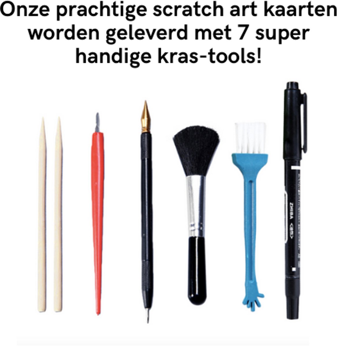 Scratch Art Mini Deluxe XL Set | Meerdere Varianten | Kinderen en Volwassenen | Magic Kras Tekeningen Kraskaarten Krasfolie Kraskaart | Knutselen Tekenen | Painting Schilderen op Nummer Diamond Painting | Knutselpakket Tekenpakket Handwerken — afbeelding 6