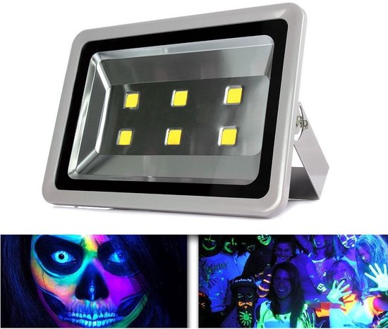 Lumiere Noire Soiree Fluo,60W Projecteur LED UV Extérieur,385-400nm Black light IP66 Etanche Lumière Noire Ultraviolet pour GLOW Party,Néon Fête,Peinture Fluorescente,Body Painting,Disco,DJ,Halloween