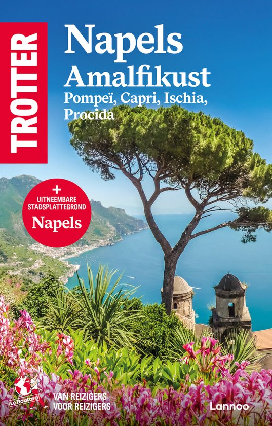 Trotter Napels Amalfikust met Pompeï, Capri, Ischia, Procida. Kaart van Napels.